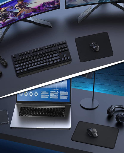 Elevate Your Workspace with the UtechSmart Premium Mouse Pad - Non-Slip Rubber Base, Washable Micro-Weave Surface, Perfect for Gaming and Office Use in Sleek Black