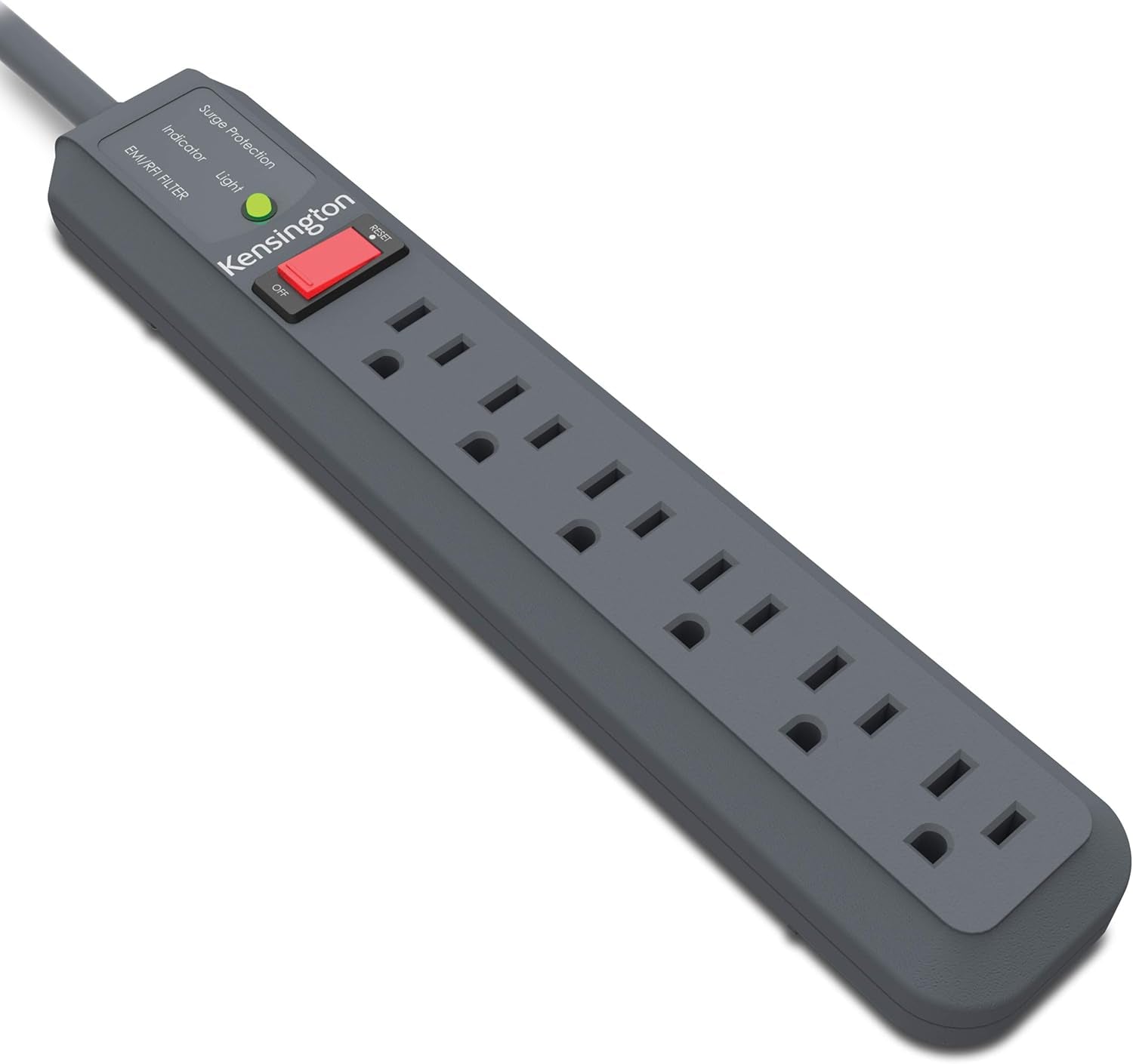 Kensington Guardian 6-Outlet Surge Protector with 15-Foot Cord - 540 Joules of Reliable Protection for Your Electronics